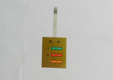 Interruptor flexible con el LED, interruptor del panel de la membrana del botón de la película fina