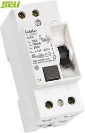disyuntor residual IEC61008-1 10A 16A 25A de la corriente 2P de 32a 100ma IDDK RCCB