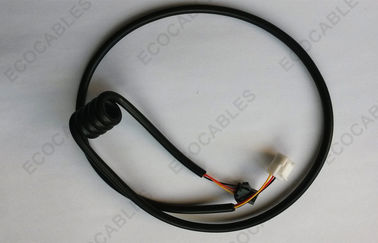 Cable en espiral para el disyuntor actual residual 26AWG x 3C con el conector de SMP