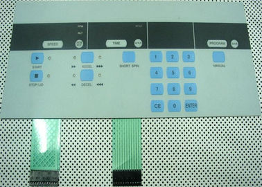 Interruptor de membrana grabado en relieve alta sensibilidad del botón con la película del PWB y del cobre