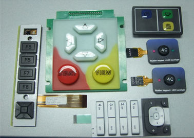 Teclado de cobre del interruptor de membrana del botón del PWB de RoHS de la película, resistencia del calor