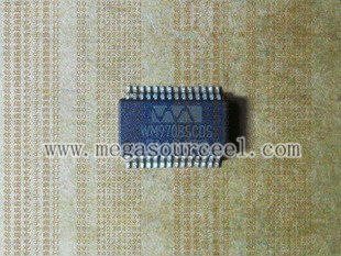 Microprocesador WM9708SCDS del circuito integrado ----AC97 codificador-decodificador del audio de la revisión 2,1