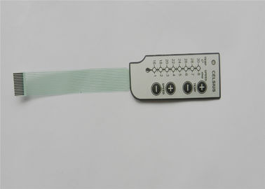 1,0 Interruptor de membrana rojo de la pequeña bóveda LED del metal de la echada con la sensación táctil