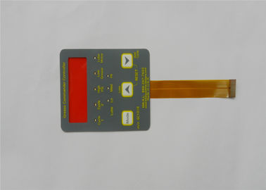 Telclado numérico táctil del interruptor de membrana de la acción del botón del LED con la ventana brillante del LCD