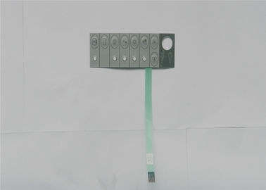 Interruptor de membrana fino integrado del LED con la bóveda táctil del metal del poliéster del OEM