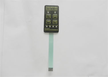 Interruptor de membrana impermeable auto-adhesivo del LED, interruptor de botón grabado en relieve polivinílico