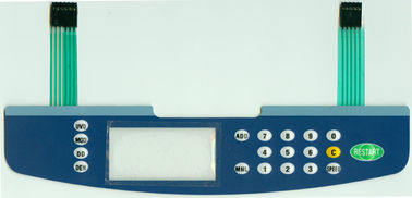 Interruptor de membrana flexible azul profesional para la escala electrónica/la máquina de coser automática
