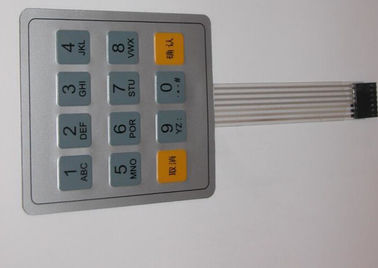 Interruptor flexible amistoso del tacto de la membrana de 16 llaves de Eco para el teclado