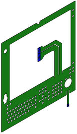 Tipo táctil plano flexible del interruptor de membrana del PWB de la película de cobre, prenda impermeable