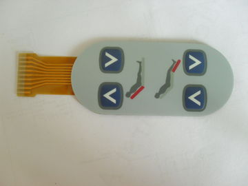 Interruptor de membrana impermeable texturizado con el circuito flexible de FPC para el equipamiento médico