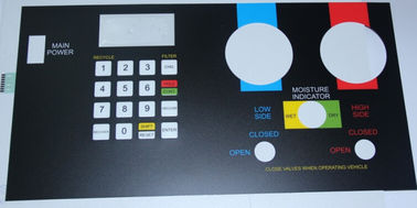 Etiqueta engomada de encargo del panel táctil del telclado numérico del interruptor de membrana de la goma de silicona de la PC