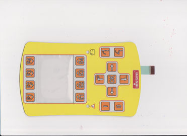 Telclado numérico llevado iluminado EL del interruptor de membrana del contraluz, interruptor de membrana del botón