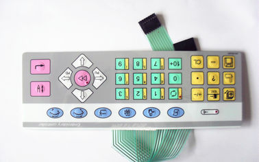 El panel táctil del interruptor de membrana del teclado con el telclado numérico plano para el aparato de teléfono