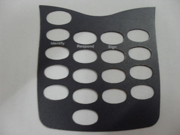 El panel Scratchproof del interruptor de membrana de la PC, panel de control de la membrana negra