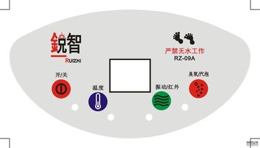 El panel blanco del interruptor de membrana del ANIMAL DOMÉSTICO/de la PC modificado para requisitos particulares para los aparatos electrodomésticos
