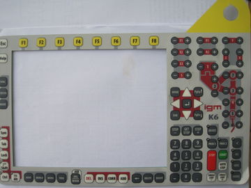 Interruptor de membrana grabado en relieve de la bóveda del metal, interruptor de membrana del teclado de la goma de silicona