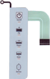 Telclado numérico grabado en relieve del interruptor de membrana de la opinión LED de Sive cubierto para el equipamiento médico