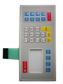 El panel del interruptor de membrana del ANIMAL DOMÉSTICO, interruptor táctil de la bóveda para industrial