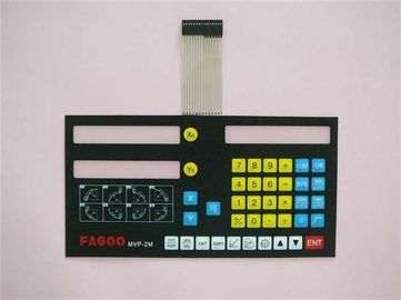 Interruptor de membrana táctil modificado para requisitos particulares de la prenda impermeable de goma del panel con llaves de goma multi
