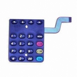 Interruptor de membrana retroiluminado de la bóveda del metal flexible