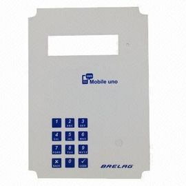 Teclado de goma táctil grabado en relieve del interruptor de membrana para el equipamiento médico