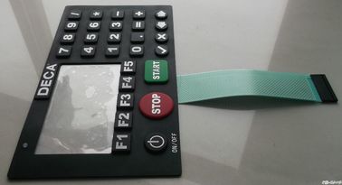 Bóveda del metal del teclado del interruptor de membrana de la goma de silicona con la grabación en relieve de 1500 V DC