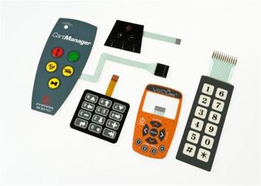 El panel plano del interruptor de membrana del prototipo de encargo con el pegamento de 3M, 200HZ - 1500HZ